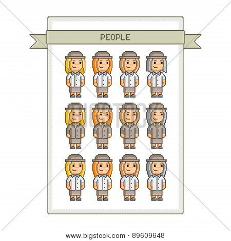 Pixel art collection retro