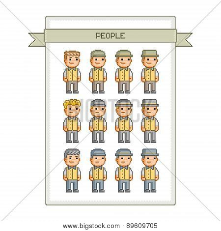 Pixel art collection retro