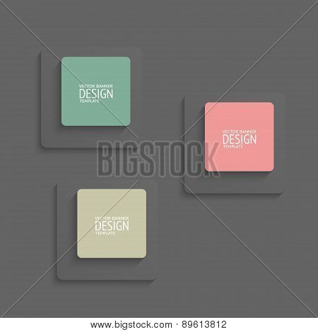 Vector banners design template.