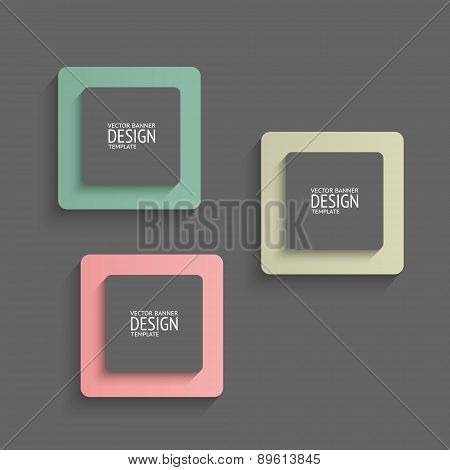 Vector banners design template.