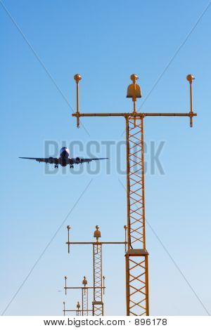 Avião se aproximando