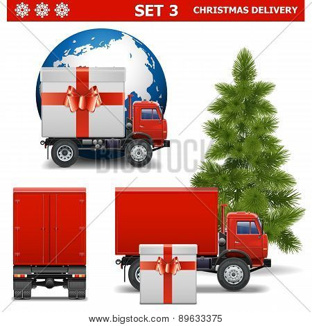 Vector Christmas Delivery Set