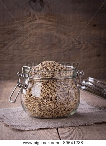 Quinoa On The Wooden Desk