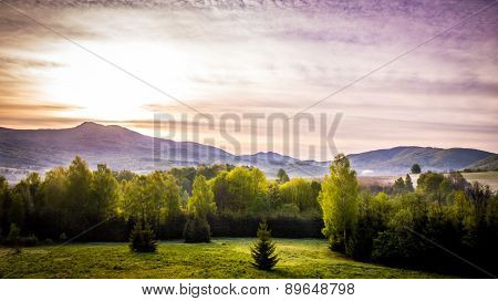 Bieszczady Mountains Landscape, Poland