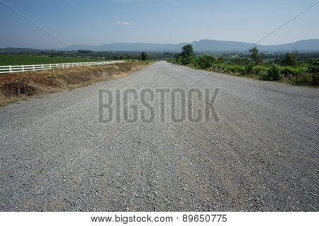 Farm Field Walkway Tree Plant Soil Argriculture Farmer Job Concept