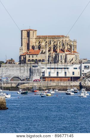Church Of St. Mary Of The Assumption In Castro Urdiales