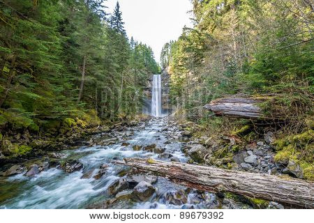 Brandywine waterfall in Brandywine Falls Provincial Park, British Columbia, Canada