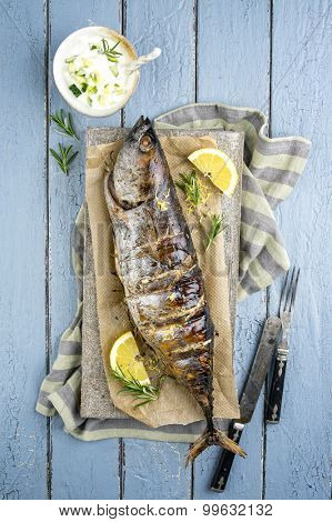 Barbecue Bonito on a Tray
