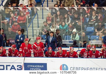 Vityaz Team And Head Coach Oleg Orekhovsky