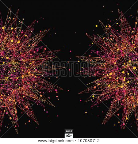 Abstract Background. Vector Illustration. Design Template. Perspective Grid Background.