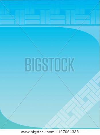 Flyer Background Blue Squares