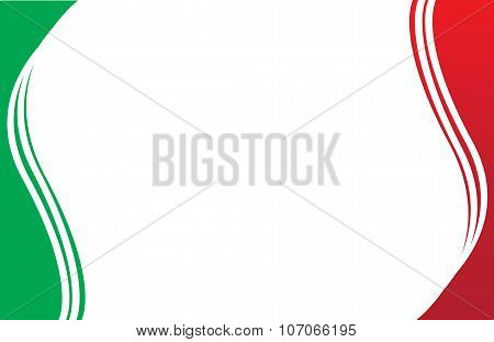 Postcard Border Mexican Flag2.eps