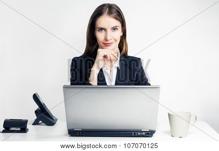 The Successful Woman With The Laptop