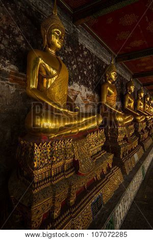 Detail At Temple In Bangkok, Thailand
