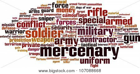 Mercenary Word Cloud