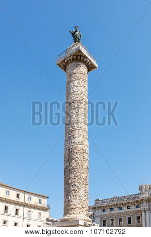 Column of Marcus Aurelius on Piazza Colonna
