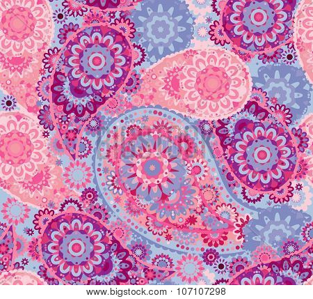 India ornament paisley and mehndi designs