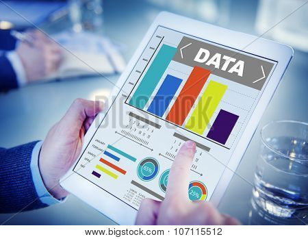 Data Analytics Chart Performance Pattern Statistics Information Concept