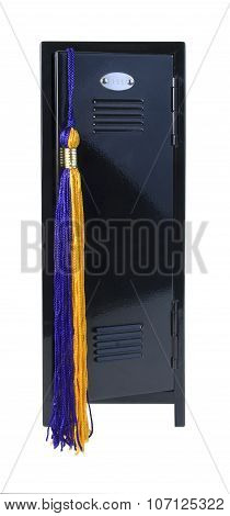 School Locker With Graduation Tassle