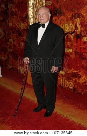 LOS ANGELES - SEP 20:  Ed Asner at the HBO Primetime Emmy Awards After-Party at the Pacific Design Center on September 20, 2015 in West Hollywood, CA