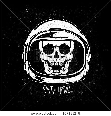 dead astronaut helmet