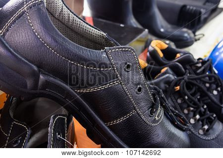 Close Up Safety Shoe