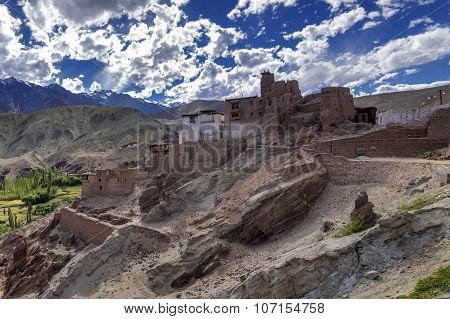Ruins At Basgo Monastery, Leh, Ladakh, Jammu And Kashmir, India