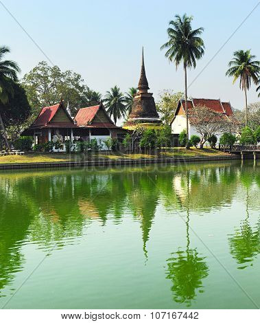 Ancient Stupa In Thailand
