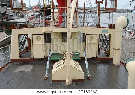 Old And Historical Boat In The Port Of Goteborg