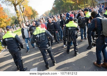 Demonstrating Against Refugee Camp