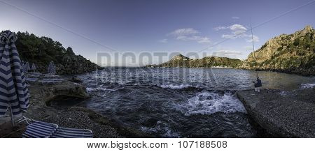 Lonely fisherman