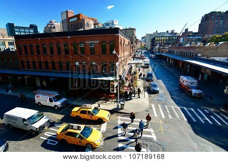 streets of New York in Autumn