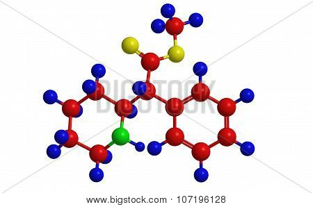 Molecular Structure Of Methylphenidate (ritalin)