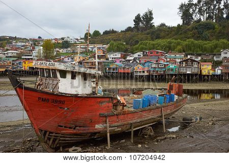 Fishing Boat in Castro