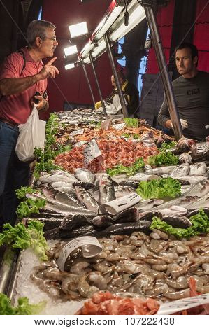 Rialto Fish Market Venice Italy