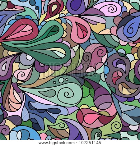 Bright Multicolored Ornate Pattern