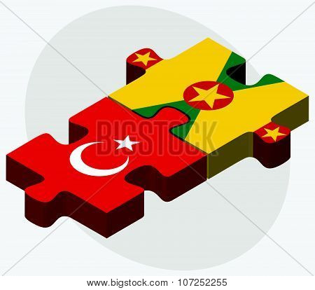 Turkey And Grenada Flag