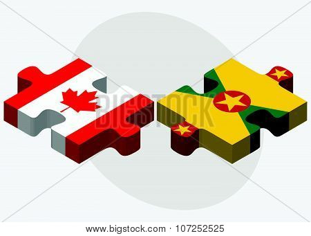 Canada And Grenada Flags