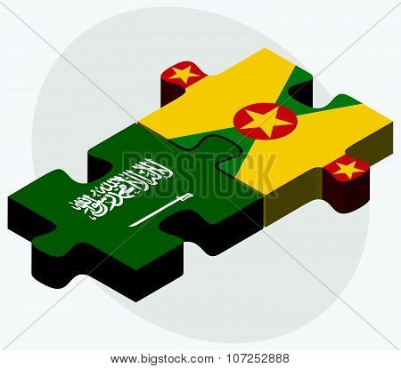 Saudi Arabia And Grenada Flags
