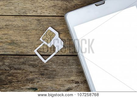 smart phone use with micro sim card by adapter and normal sim card white screen