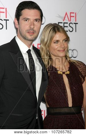 LOS ANGELES - NOV 5:  Melvil Poupaud, Melanie Laurent at the AFI FEST 2015 Presented By Audi Opening Night Premiere of 