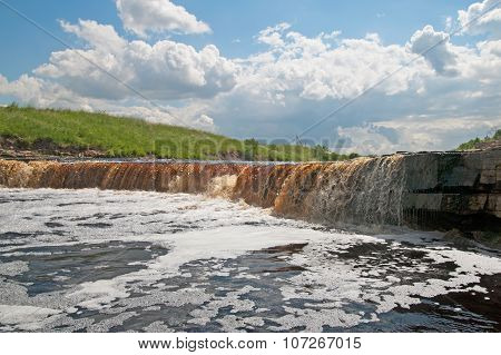 River with waterfall