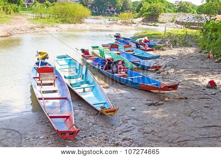 Boat parking near the river