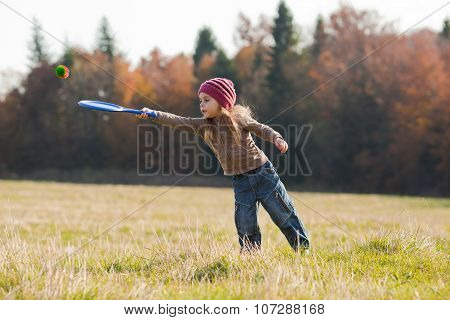 Young Girl Outdoor Activity