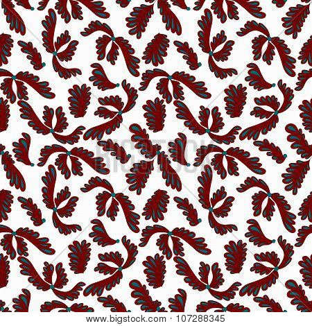 Colorful Plants Background Pattern
