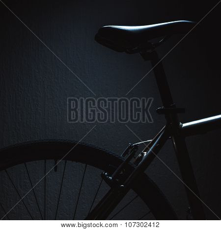 Accentuated Shapes Of A Bicycle
