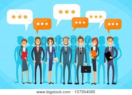 Business People Group Talking Discussing Chat Communication