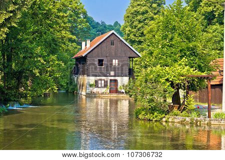 Rastoke Village On Korana River