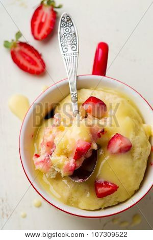 Mug Cake Prepared In Microwave