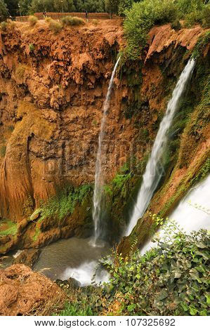 Ouzoud Waterfalls located in the Grand Atlas village of Tanaghmeilt, in the Azilal province in Morocco, Africa